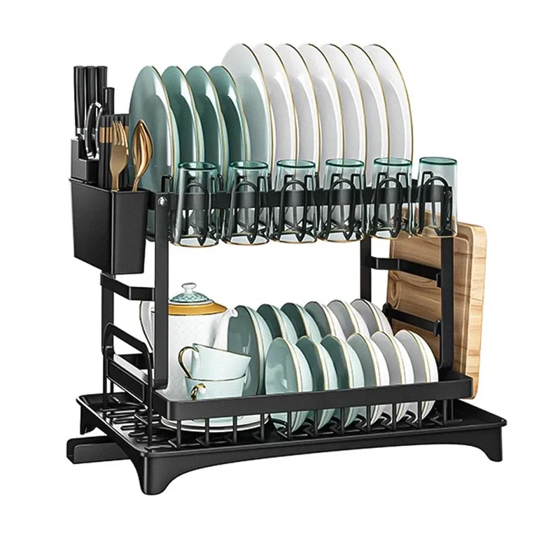 Сушилка для посуды черная