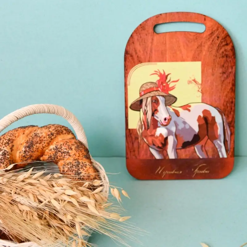 Доска разделочная Игривая грива 29х18см (ассортимент)