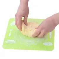 Коврик кулинарный силиконовый с разметкой 29х26 см (ассортимент)