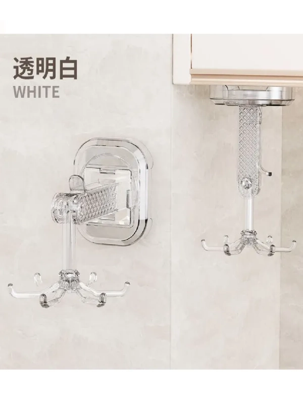 Крючок на присосках настенный вращающийся (цвет в ассортименте) Крючок на присосках настенный вращающийся (цвет в ассортименте)