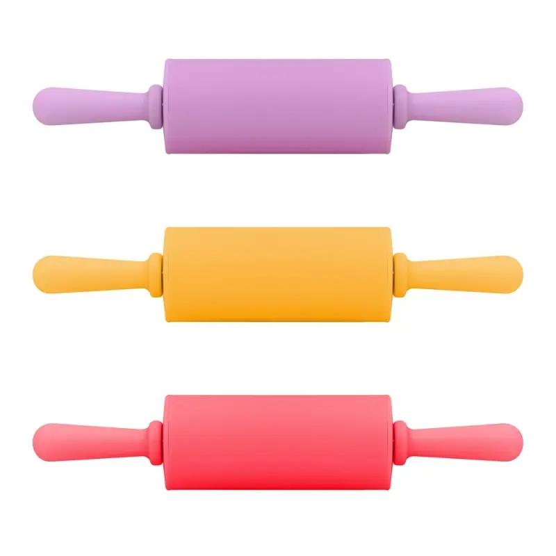 Скалка с пластмассовыми ручками 22см (ассортимент)