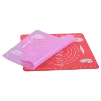 Коврик кулинарный силиконовый с разметкой 29х26 см (ассортимент)