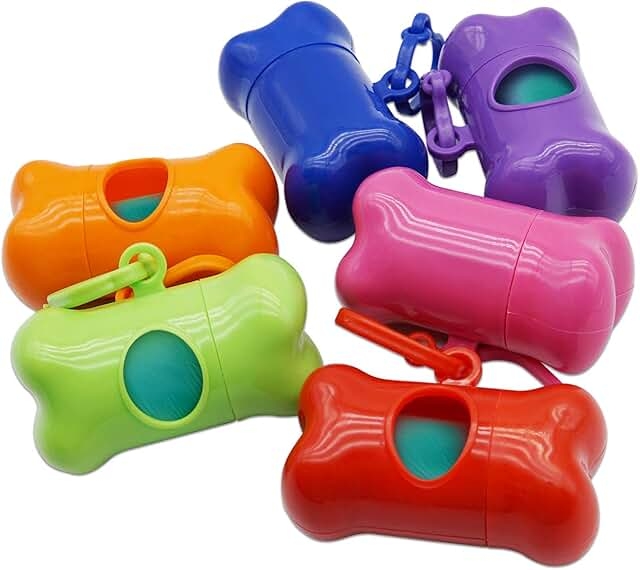 Контейнер-косточка с мешками для уборки (цвет в ассортименте)