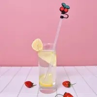 Колпачки для коктейльных трубочек Фруктик 4 шт