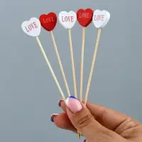 Шпажки для канапе Сердце 24 шт