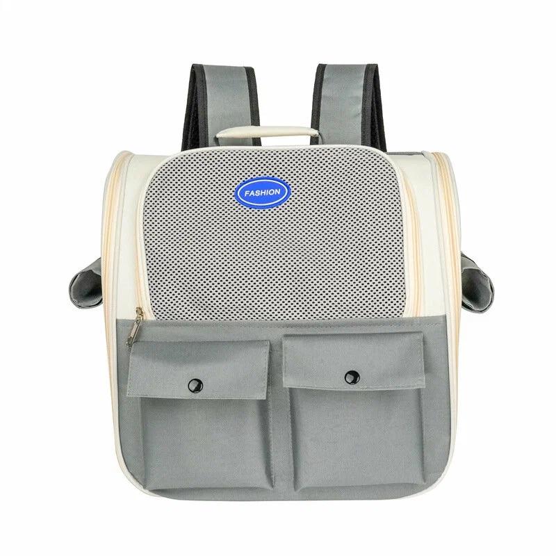 Сумка для переноски животных на прогулке серая