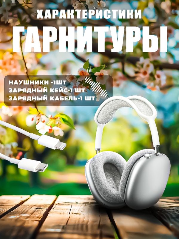 Беспроводные наушники Apods Max (Premium) серые