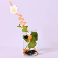 Трубочки для коктейля Гавайская вечеринка 4 шт