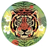 Подставка под горячее Ауф Тигр диаметр 20 см (ассортимент)