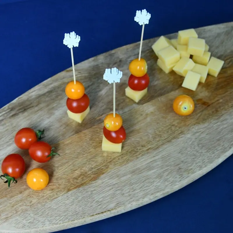 Шпажки для канапе Снежинки 24 шт