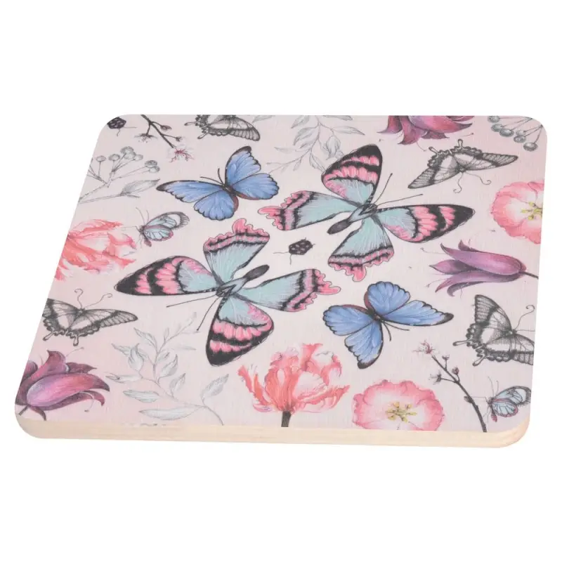 Подставка под горячее Бабочки 14х14см (ассортимент)