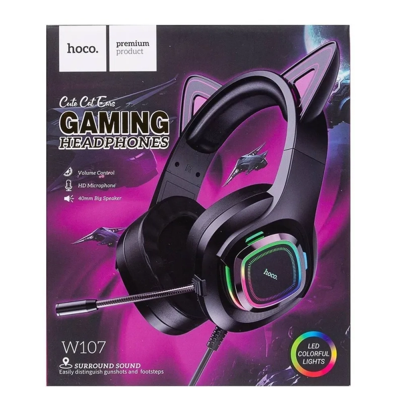 Наушники проводные с микрофоном W107