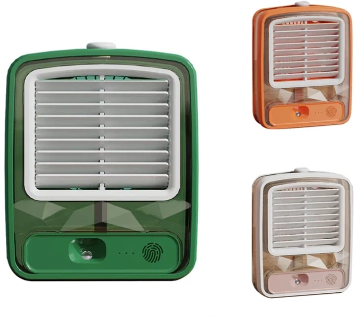 Портативный вентилятор-увлажнитель воздуха (цвет в ассортименте)