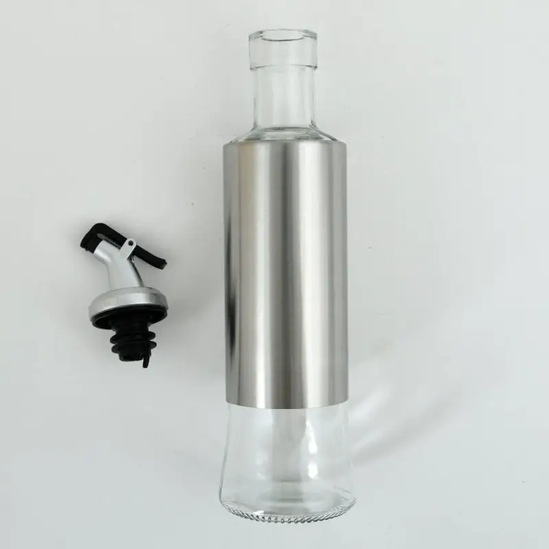 Бутылка для масла с дозатором Металлик объем 300 мл