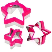 Форма для печенья, набор 3 шт, "Звездочки"