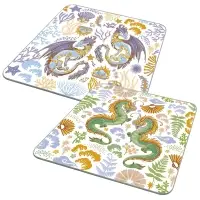 Доска разделочная Дзен Дракон 18х18 см (ассортимент)