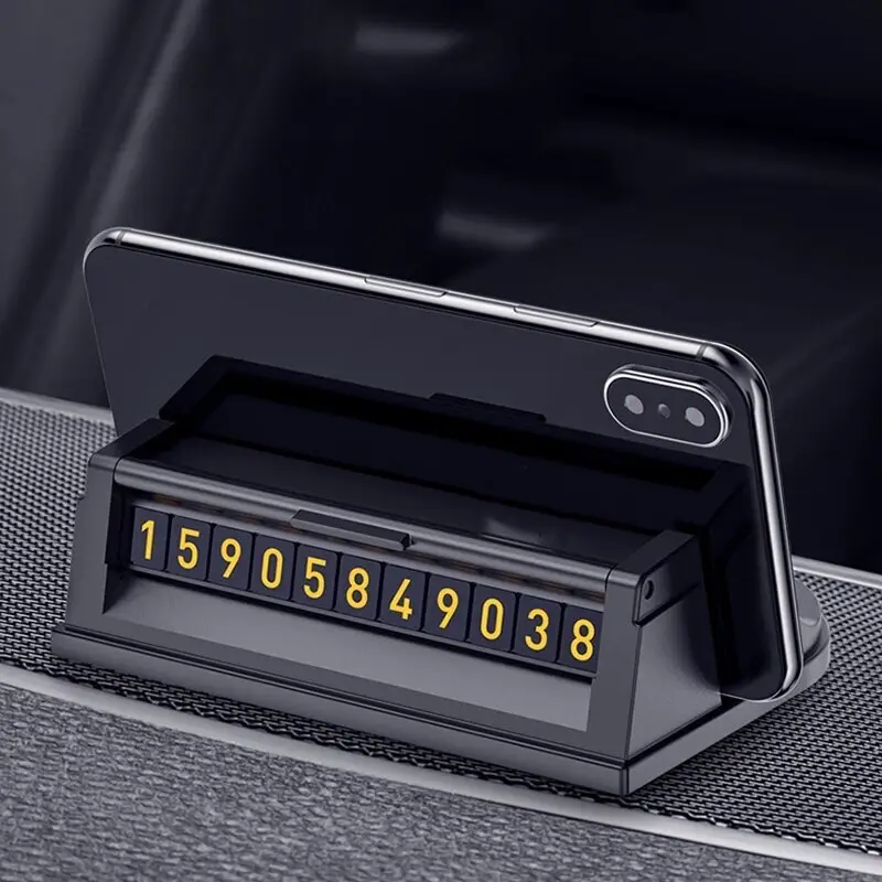 Подставка для телефона в автомобиль с номерной табличкой