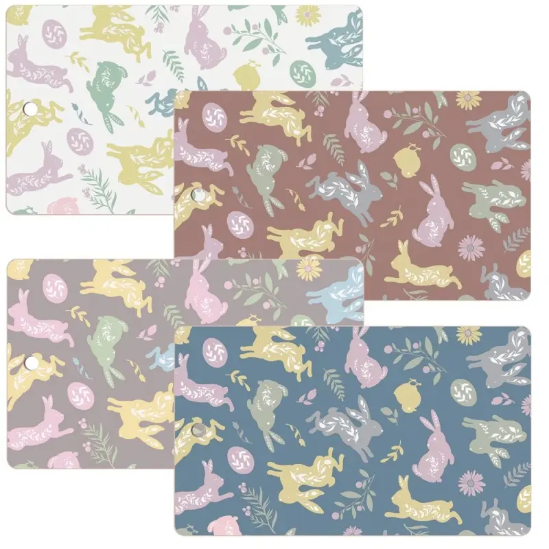 Доска разделочная Пасхальные зайцы 29х17 см (ассортимент)