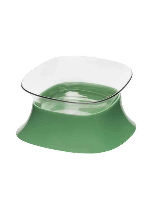 Миска на подставке зеленая