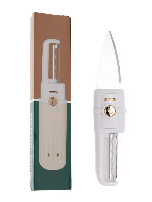 Овощечистка нож 2 в 1 (цвет в ассортименте)