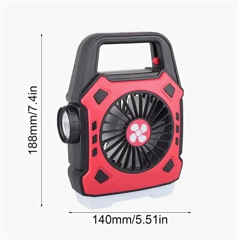 Вентилятор ручной на аккумуляторе портативный (цвет в ассортименте)