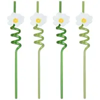 Трубочки для коктейля Ромашки 4 шт