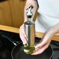 Бутылка для масла с дозатором Металлик объем 300 мл