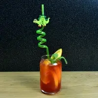 Трубочки для коктейлей Динозаврики набор 6 шт