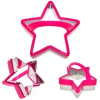 Форма для печенья, набор 3 шт, "Звездочки"