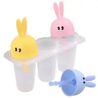 Формы для мороженого Зайки 3 ячейки