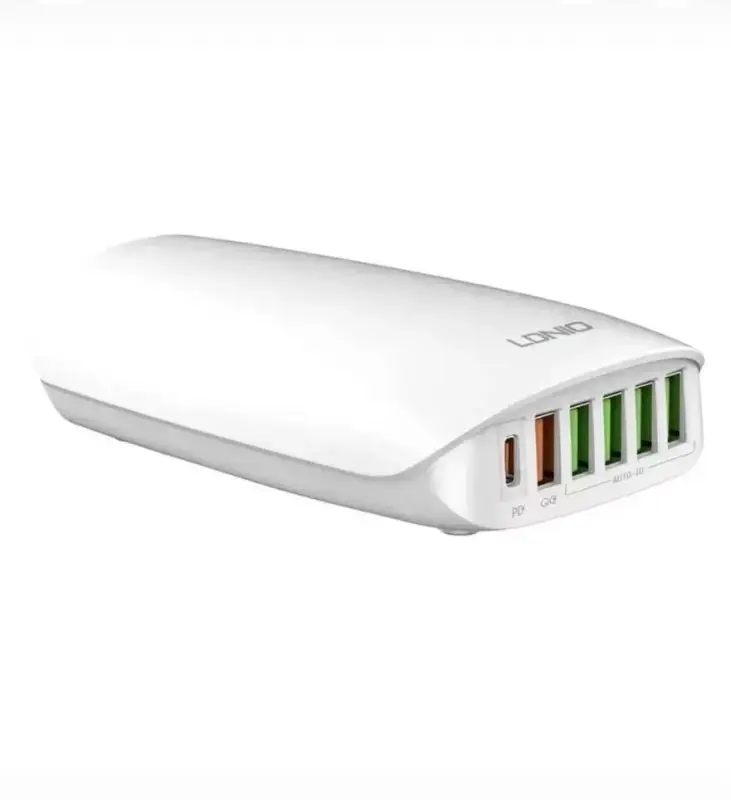 Переходник LDNIO 5 USB + Type-C 65W