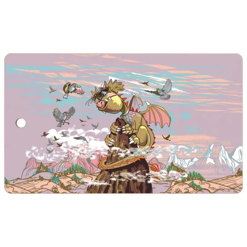 Разделочная доска Дракон весельчак 29х17 см (ассортимент)