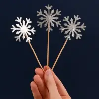 Шпажки для канапе Снежинки 6 шт (ассортимент)