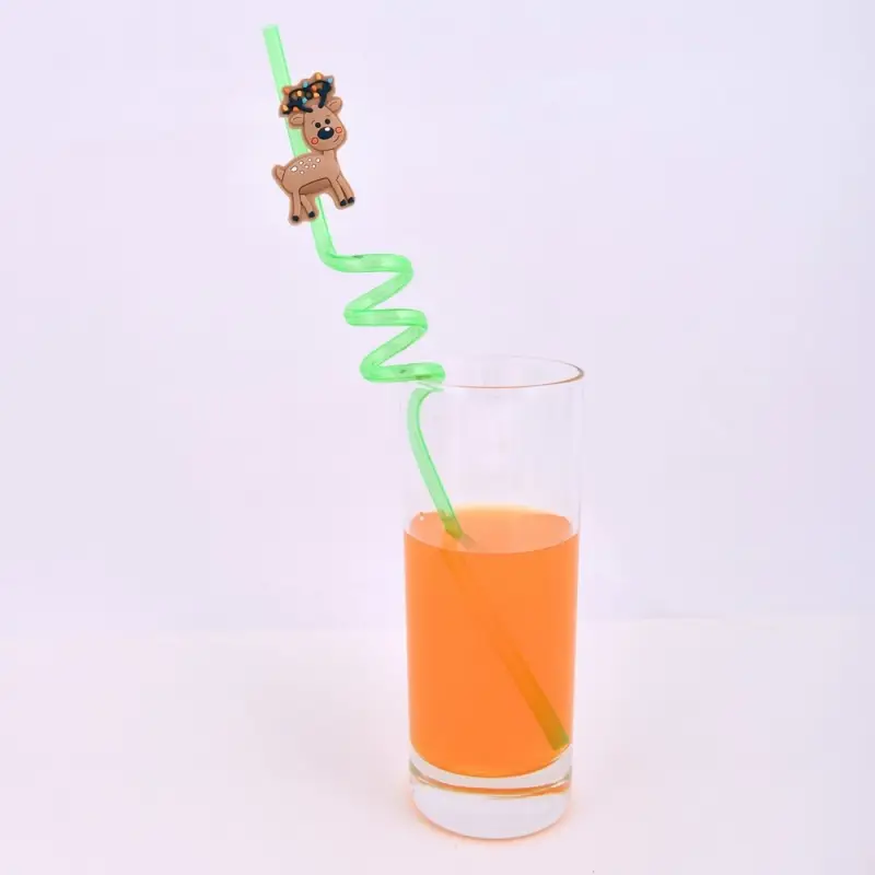 Трубочки для коктейля Новогодняя компания 4 шт