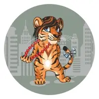 Подставка под горячее Тигр Кайфолов диаметр 20 см (ассортимент)