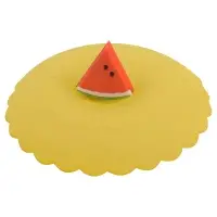 Силиконовая крышка присоска для чашек и банок Фруктовый ломтик (ассортимент)