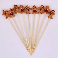 Шпажки для канапе Пряничный человечек 20 шт