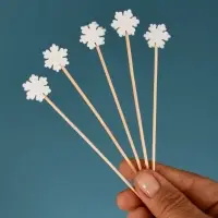 Шпажки для канапе Снежинки 24 шт