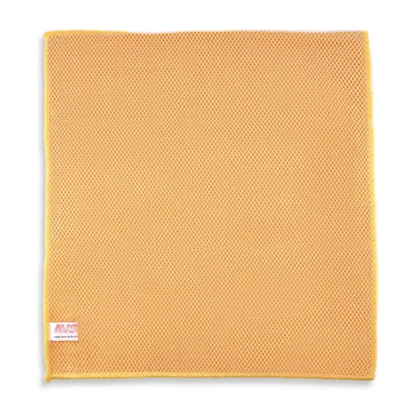 Салфетка микрофибра с абразивной сеткой для удаления грязи AVS MF-6109 (35х40см)(1шт)
