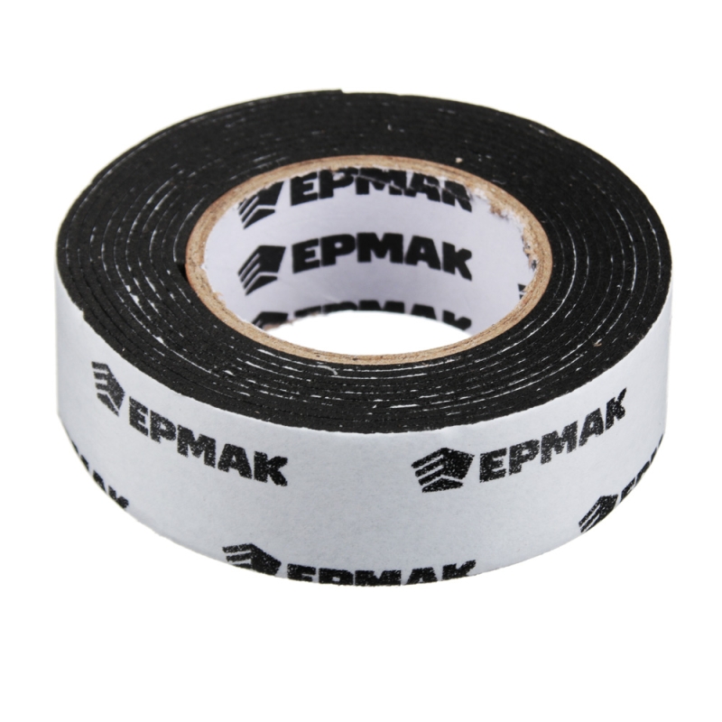 ЕРМАК Лента клеящая монтажная 2-х сторонняя, для АВТО, 22мм x 2м черная ЕРМАК Лента клеящая монтажная 2-х сторонняя, для АВТО, 22мм x 2м черная