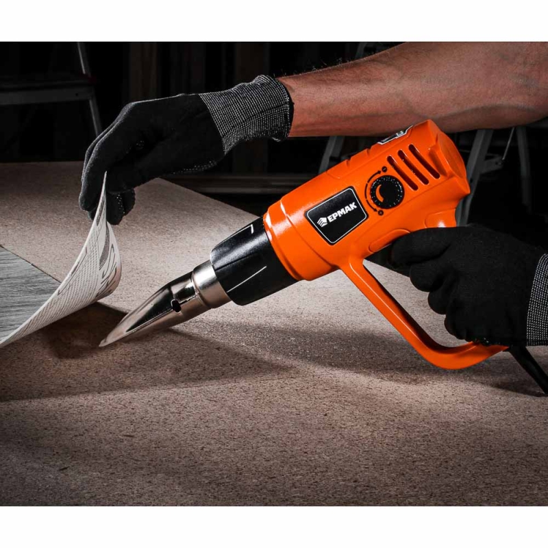 ЕРМАК Фен технический ФТ-2000Вт/2 (80C°-600C°), кейс 5 насадок ЕРМАК Фен технический ФТ-2000Вт/2 (80C°-600C°), кейс 5 насадок