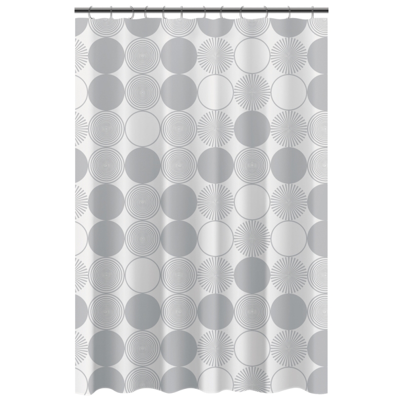 VETTA Шторка для ванной, ПЕВА, 30 г/м2, 180x180 см, Геометрия