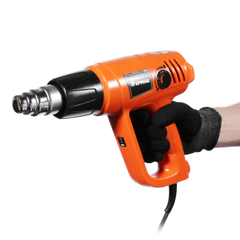 ЕРМАК Фен технический ФТ-2000Вт/2 (80C°-600C°), кейс 5 насадок ЕРМАК Фен технический ФТ-2000Вт/2 (80C°-600C°), кейс 5 насадок