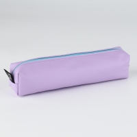 Пенал школьный из искусственной кожи &laquo;1 сентября: фиолетовый&raquo; , 19 х 8 х 3 см