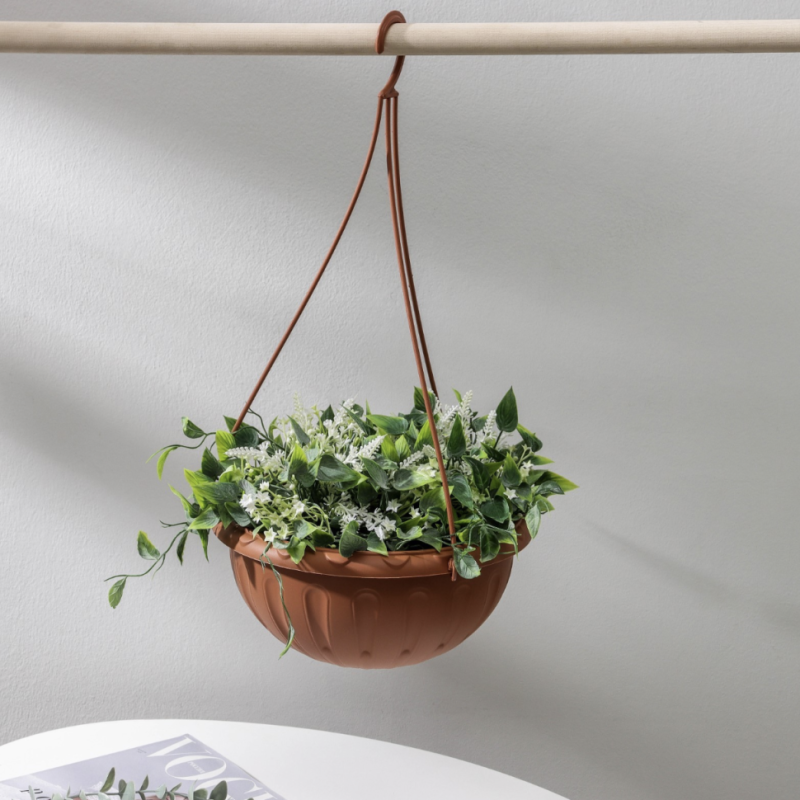 Кашпо уличное для цветов подвесное «Джулия», 3,5 л, цвет коричневый Кашпо уличное для цветов подвесное «Джулия», 3,5 л, цвет коричневый