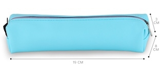 Пенал школьный из искусственной кожи «1 сентября: голубой» , 19 х 8 х 3 см Пенал школьный из искусственной кожи «1 сентября: голубой» , 19 х 8 х 3 см