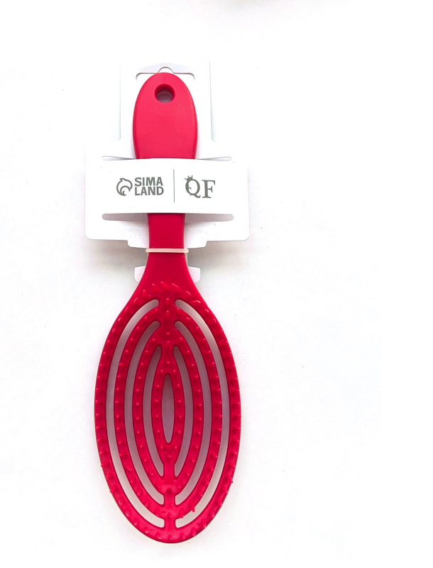 Расчёска массажная, для сушки волос, 7,5 &times; 23,5 см (малиновый)