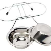 Миски металлические для животных на подставке 350мл