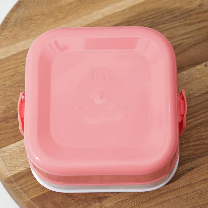 Контейнер для обеда &laquo;Капкейки&raquo;, 2 отделения, 400 мл