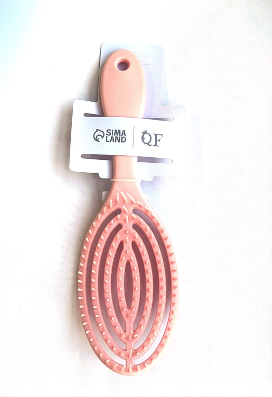 Расчёска массажная, для сушки волос, 7,5 &times; 23,5 см (светлый розовый)